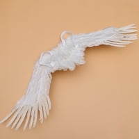 Bijelo pero krilo vilično performanse Romantično perja anđeo krilo za djecu odrasli Halloween vjenčanje rođendan (whi