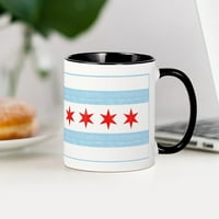 Cafepress - Chicago Zastava - OZ Keramička krigla - Novelty Coffee čaj čaja