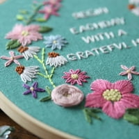 Prodaja vezenja u evropskom stilu sa retro obručem za igalu za igalu za početnike Cross Stitch Kit ručno izrađen šivanje zidnih umjetničkih cvjetova serija