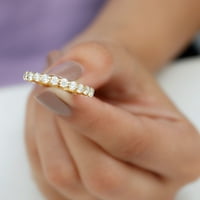 Moissitni vječni prsten za žene, 2. CT Moissnitni prsten zlato, ženski moissan prsten, prsten za vječnost,