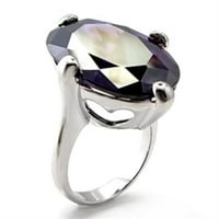 Luxe nakit dizajnira ženski rodirani mesingani prsten od mesinga sa kubnim cirkonijom AAA cirkonije