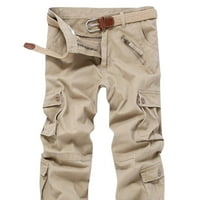 Oalirro Cargo hlače za muškarce Muška labava multi-džepna opterećena kombinezona na otvorenom pantalone na otvorenom