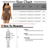 Huachen ženski hip dizalo besprijekorno oblikovanje seksi remen trbuha jednodijelno donje rublje, smeđi XL