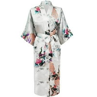 Intimi za žene ogrtače grašak kimono duga haljina haljina haljina haljina