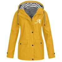 Xinqinghao jakne za žene Žene Ležerne prilike sa čvrstim bojama na otvorenom plus veličina s kapuljačom