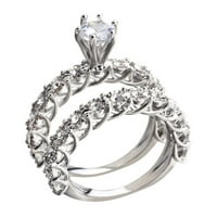 Kayannuo Pokloni za žene Božićno čišćenje Flash Diamond Angažiranje prstenova ženski prstenovi modni nakit vjenčani prstenovi božićni pokloni