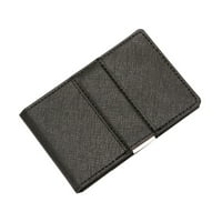 Jednostavna fold torbica PU kožni RFID novčanik od nehrđajućeg čelika Dekor od nehrđajućeg čelika za