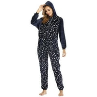 Žene Pajamas Sleep rublje za spavanje s kapuljačom HOODPERS Club odježe noćna odjeća Plišani Onesie