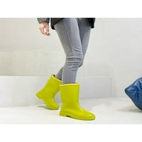 Eloshman Dame Garden Cipele široke telesne gumene čizme otporne na kišne čizme vlažno vrijeme okruglo