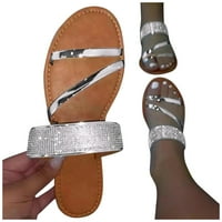 DVKPTBK papuče Ženska ljetna rivenastonska klizaljka na plaži Otvori nožni sandale za prozračne sanduke