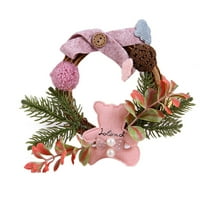 Mini božićni vijenac Dekor Xmas zabavni zid za oblaganje Ornamenta Garland Tree Ornament L 10 *
