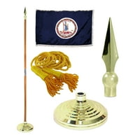 Zatvoreni virginia State Flag Kit - 7ft pol - metalni koplje