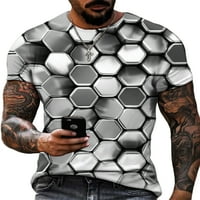 Grafički 3D tisak za muškarce Ljetna majica kratkih rukava
