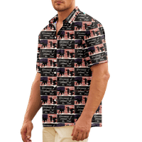 4. jula Muška havajska majica USA Nacionalna zastava Sprej košulje na otvorenom ulicom kratkih rukava