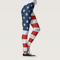 Žene USA zastave Custom Custom Gamegings Hlače za jogu trčeći pilates