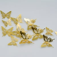IOPQO Room Decor 3D šuplje leptir zidne naljepnice Početna Dekor kartonske leptir zidne naljepnice Početna