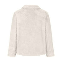 Kakina s ležerne jakne i kaputi čišćenje Ženski džemper sa baršunastom patentnim zatvaračem, plišani