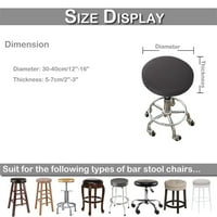 YouLoveit elastična teleskopska odvojiva stolica poklopac jastuk za jastuk okrugli bar stolica za stolice