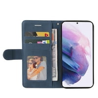 Elepower za Galaxy S Plus futrola sa sklopivim kickstanom, otporni na udarce magnetske novčanike PU kožnim poklopcem sa držačem kartice za blokiranje RFID + ručna kaiševa udarna zaštitna ljuska, plava