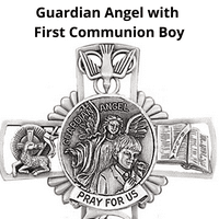 Nakit Cross JC-9716-e Guardian Angel Wall Cross - Boy