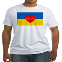 Cafepress - Ukrajinska zastava majica - ugrađena majica, vintage fit meko pamuk