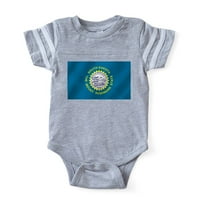 Cafepress - zastava South Dakota - Slatka novorođenčad za bebe fudbal