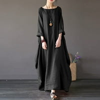 PXiakgy ženska haljina-deo-deckanje partijdžerijske suknje Black + XL