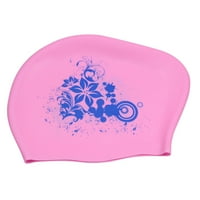 Plivački kapa vodootporni silikonski plivajući kapu za bazene za odrasle žene duge kose