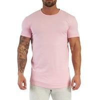 Košulje za muškarce Dizavička svilena majica Top kratkih rukava Slim Fit modni ljetni okrugli vrat kratki