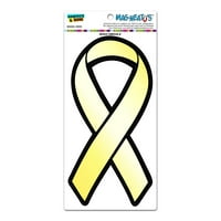 Traka za podršku žutim svijesti - trupe Oružane snage Kosti rak koštaju suicide magnet magnet mag-neato-a