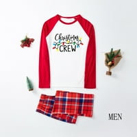 Kayannuo Božićne pidžame za obiteljski čišćenje Božićni print Mens pidžama set podudaranja obiteljskih