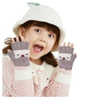 CPTFADH kabriolet gornje rukavice zimske vunene kašmire bez rukava s rukavima s rukavima za dijete dječje dječake