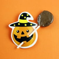 Hariumiu Decor Halloween bundeve Ghost Print Halloween Candy LolliPop papir Kartice