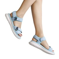 Ortopedski tobogani za žene udobne plantarne fasciitisne sandale za ravne noge Custom Logo Sandale sa lukom Podrška plavom bojom