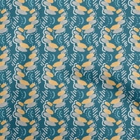 Onuone velvet teal plava tkanina apstraktna tkanina za šivanje tiskane plafne tkanine uz dvorište široko