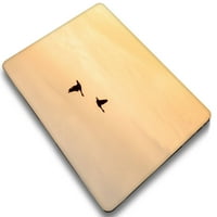Kaishek plastična tvrda ljuska kompatibilna sa. Rel. MacBook Air 13.6 Retina Display Touch ID + crni