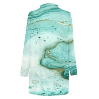 Turilly Women Jakne dame čišćenje, ženski dugi rukav modni casual print Cardigan top bluza