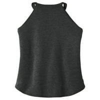 Gravitacijsko niti žene Humens Rocker Halter Tank Top - Crna Frost - Srednja