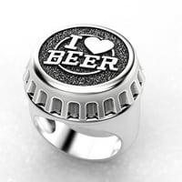 Keusn Silver Creative Botter CAP prsten nakit za rođendan Prijedlog za mladenku Angažman party prsten w