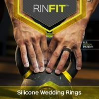 Rinfit Silikonski vjenčani prsten za muškarce - meka guma za zamjenu vjenčanika - 4Love kolekcija - Prstenovi paket