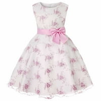 Rovga Toddler Djevojka haljinska odjeća Emberovana princeza suknja čipka čipkaste performanse haljina