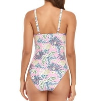 XYSAQA Ženski klimming jednodijelni kupaći kupaći kostim za kupanje cvjetni kuperi za kupaće kostimi
