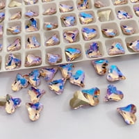 Jiaroswwei nokti Rhinestones Exquisite Vivid Shiny Creative Glitter DIY Lagani 3D ukrasi za zaštitu
