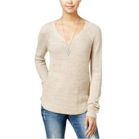 Freshman ženski marlirani pulover džemper, bež, srednje