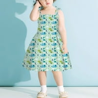 Djevojka za djecu Ljetna haljina dječje haljine za djecu bez rukava bez rukava 5- godina