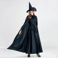 Fartey ženska halkina Halloween Witch Cosplay s korzetom TOP-a vještica retro sendurs party performanse
