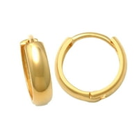 AnyGolds 14K Real Solid Gold Daily Mini Bood Huggie Hoop Minđuše, Cartilage Daith Heli Tragus Conch