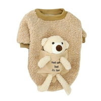 Odjeća za kućne ljubimce Jesen i zimska odjeća Novi Teddy Mali pas Pet Winte Back Teddy Bear Dueter