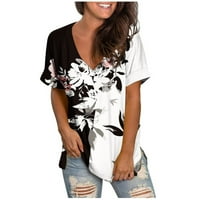 Košulje za žensku proljetnu ljetnu modnu plažu Ležerne prilike, majica s kratkim rukavima TOP White