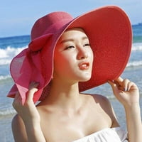 Žene Veliki obod slame šešica Sun Floppy Wide Wide Grim HATS Novi poklopac na plaži